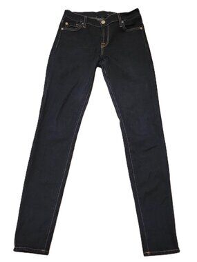 7 For All Mankind Jeans Womens 26 Straight Leg Dark Wash Stretch Denim